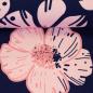 Preview: Modal French Terry Flower Dream Rosa Blumen auf Dunkelblau made by Colu von Swafing 